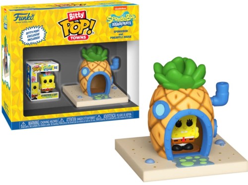 Funko Pop! SPONGEBOB Bitty Pop Town and pineapple house Figurka