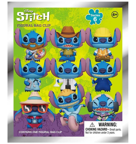 Lilo & Stitch Figurka Breloczek Seria 6 w ciemno Monogram