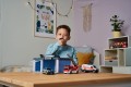 DICKIE TOYS BAZA CENTRUM RATUNKOWE SOS STACJA Z EFEKTAMI I AUTAMI