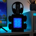 FORTNITE LED PS5 XBOX NINTENDO LOGO STOJAK PODSTAWKA 4 PADY GRY HEADSET LOCKER