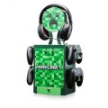 Minecraft PS5 XBOX NINTENDO LOGO STOJAK PODSTAWKA 4 PADY GRY HEADSET LOCKER