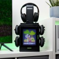 Minecraft PS5 XBOX NINTENDO LOGO STOJAK PODSTAWKA 4 PADY GRY HEADSET LOCKER