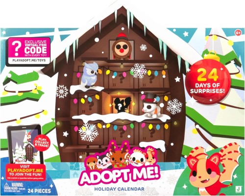 ADOPT ME!  KALENDARZ ADWENTOWY FIGURKI ROBLOX +KOD DO GRY NA PRZEDMIOT