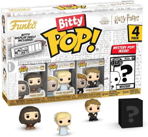 Funko Pop! Bitty: Harry Potter Rubeus Hagrid Fleur Delacour Cedric Diggory Chase