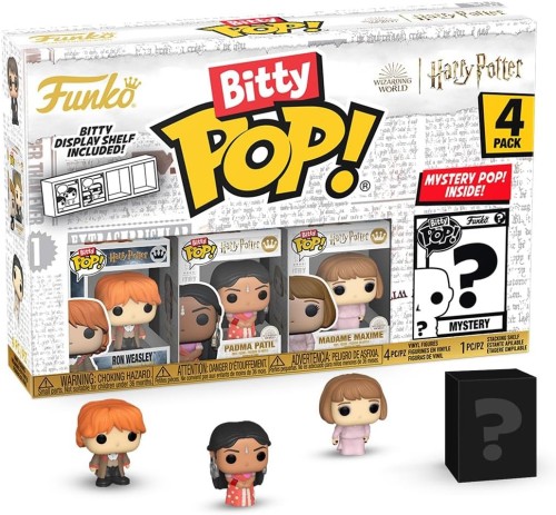 Funko Pop! Bitty: Harry Potter Ron Weasley Padma Patil Madame Maxime Chase