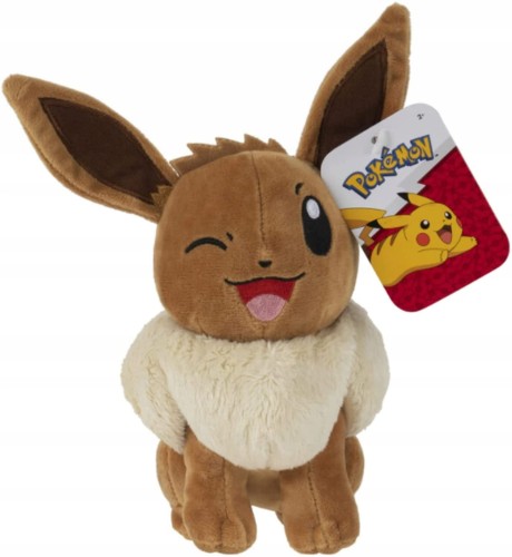 POKEMON EEVEE MASKOTKA PLUSZAK 20CM ORYGINALNY JAZWARES