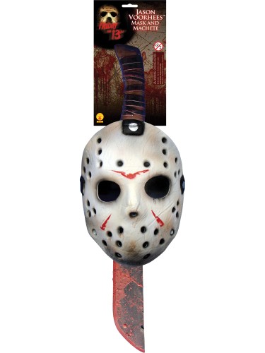 Jason Mask & Machete Set Rubie's Friday the 13th Kostium Maska