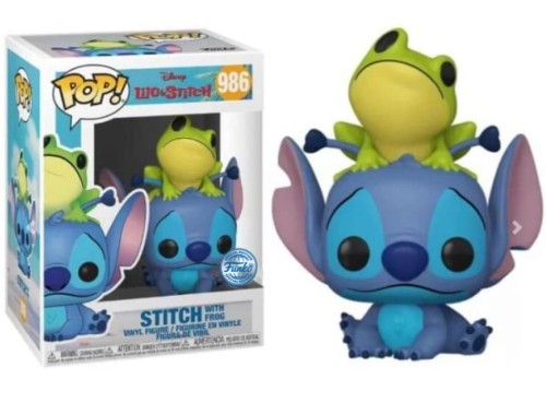 Funko POP! Lilo & Stitch Figurka Stitch w/Frog 9 cm