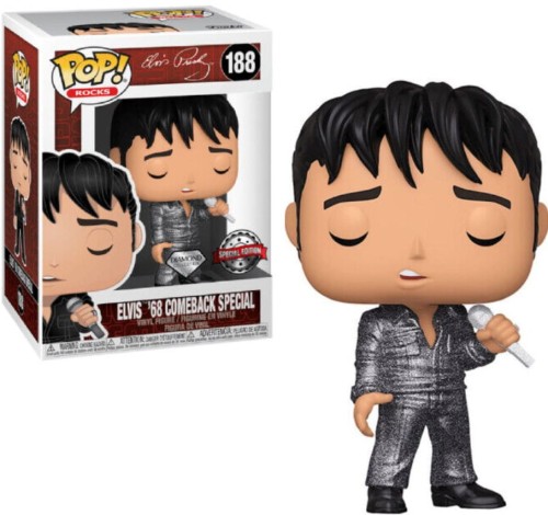 Funko POP! Elvis Presley Rocks Figurka '68ComebackSpecial(DGLT) 9 cm