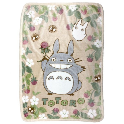 MY NEIGHBOR TOTORO - Totoro Rapsberry - Fluffy Koc 100x140cm
