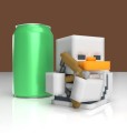 Tubbz Kaczuszka Figurka Minecraft Skeleton Szkielet Cosplaying Rubber