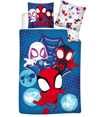 MARVEL - Poszwa na kołdrę 140x200cm - Trio Kids '100% PolyCoton'