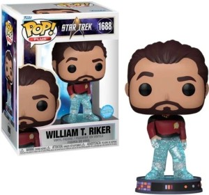 Funko POP! STAR TREK TRANSPORTER Plus 1688 Riker (Glitter)