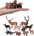 FIGURKI ZWIERZETA 1- SZTUK REALISTYCZNE LEŚNE EDUKACYJNE ZABAWKI