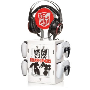 Transformers PS5 XBOX NINTENDO LOGO STOJAK PODSTAWKA 4 PADY GRY HEADSET LOCKER