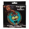 Five Nights at Freddy’s Zestaw 4 Podkładek pod Kubek z Nadrukiem Security Breach Fanattik