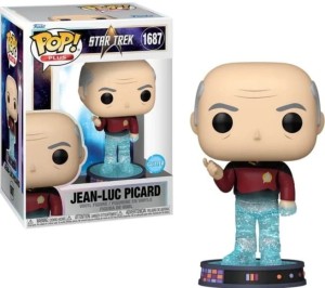 Funko POP! STAR TREK TRANSPORTER Plus 1687 Picard (Glitter)