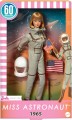 Barbie Miss Astronaut 60th Replika Lalka kolekcjonerska w srebrnym skafandrze, butach i kasku astronauty reprodukcja lalki z 1965