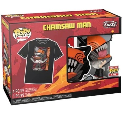 Funko Pop! CHAINSAW MAN 1804 Chainsaw Man + Tee (M) T-shirt Koszulka