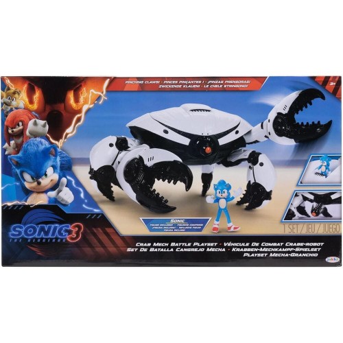 SONIC THE HEDGEHOG 3 MOVIE JAKKS ZESTAW CRAB MECH BATTLE + FIGURKA SONIC