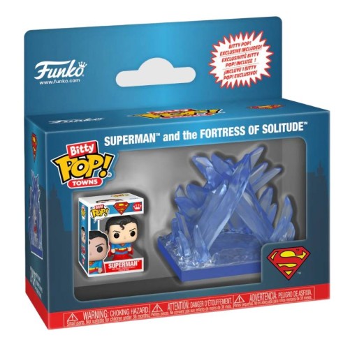 Funko Pop! DC Bitty Pop Town Superman and the Fortress of Solitude