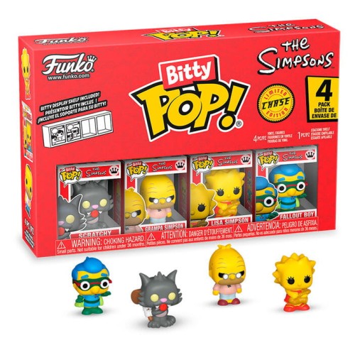Funko Pop! SIMPSONS Bitty Pop 4 Pack 2.5cm Scratchy