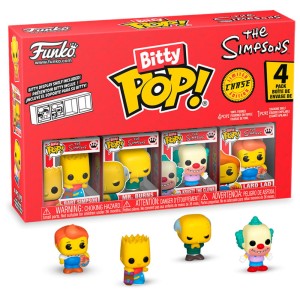Funko Pop! SIMPSONS Bitty Pop 4 Pack 2.5cm Bart Krusty Mr. Burns