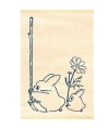 MY NEIGHBOR TOTORO - Blue & white Totoro - Wooden stamps 2.x3x4.5cm