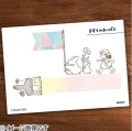 MY NEIGHBOR TOTORO - Blue & white Totoro - Wooden stamps 2.x3x4.5cm