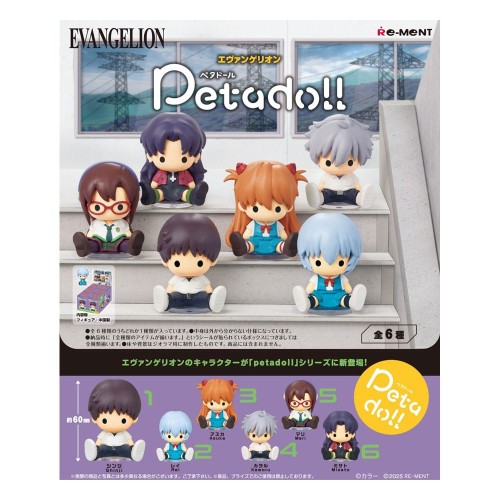 Neon Genesis Evangelion Petadoll Mini Figurka Asuka Shinji Rei Ayanami