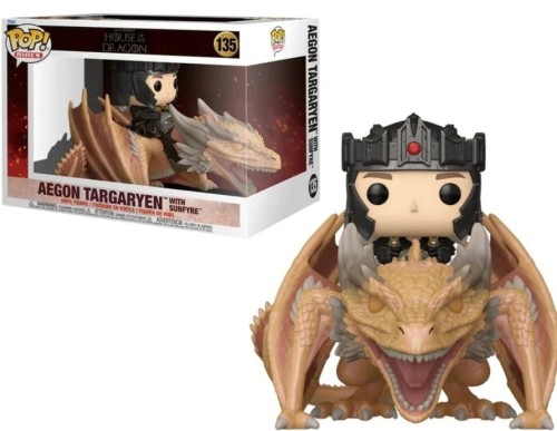 Funko Pop! HOUSE OF THE DRAGON Rides 135 Aegon Targaryen with Sunfyre