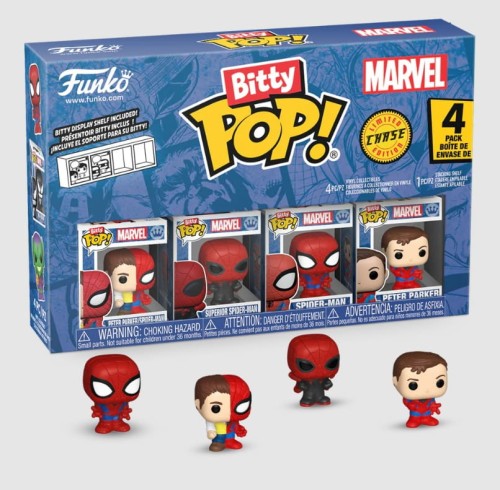 Funko Pop! Marvel Bitty 4 Pack 2.5cm Spider-man Peter parker Figurka