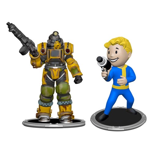 Fallout Mini Figurki 2-Pack Set A Excavator & Vault Boy (Gun) 7 cm