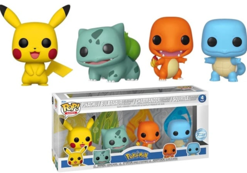 Funko POP! POKEMON 4x Pikachu Charmander Bulbasaur  Squirtle Figurki