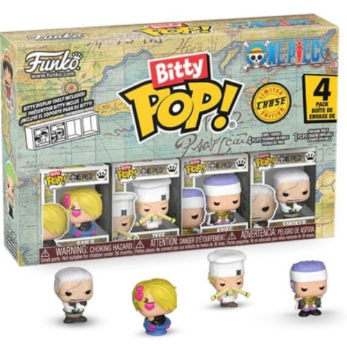 Funko Pop! ONE PIECE Bitty Pop 4 Pack 2.5cm Sanji Krieg Zeff Chase