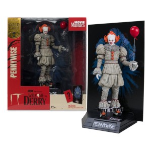 It: Welcome to Derry Movie Maniacs Figurka Pennywise (Gold Label) 16 cm McFarlane