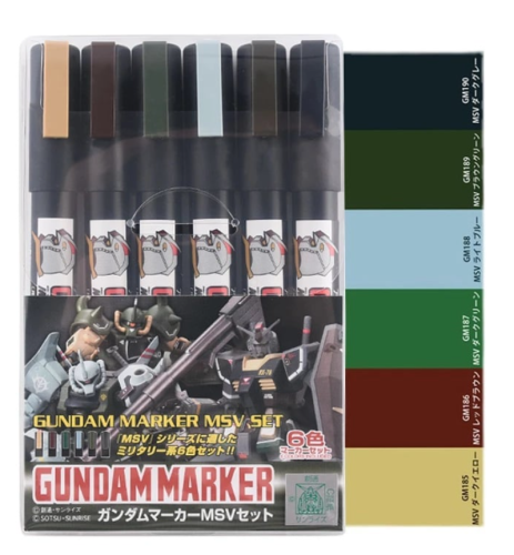 GUNDAM Gundam Marker AMS-127 MSV Set Bandai Model Kit