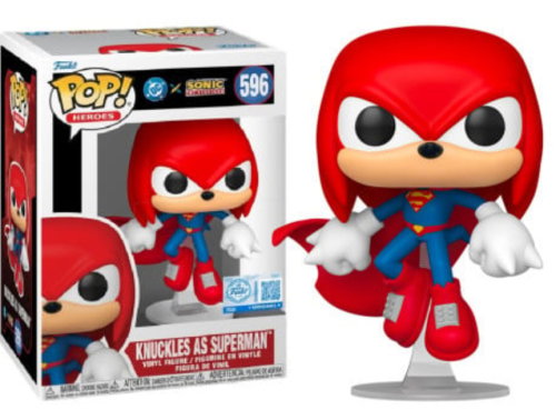 Funko POP! DC Comics JLA & SONIC Heroes 596 Knuckles As Superman
