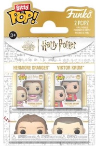 Funko Pop! HARRY POTTER 4 Bitty Pop 2 Pack 2.5cm Hermione & Krum