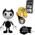 Figurka akcji Bendy and The Ink Machine 12,5 cm – Bendy z konikiem na biegunach i projektorem fali
