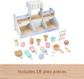 Fisher-Price Drewniana lodziarnia Zestaw z 18 elementami HXV21 sklep z lodami