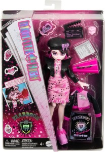 Monster High Fearbook Strasznik Draculaura Zestaw HXW30 klubu filmowego i akcesoriami