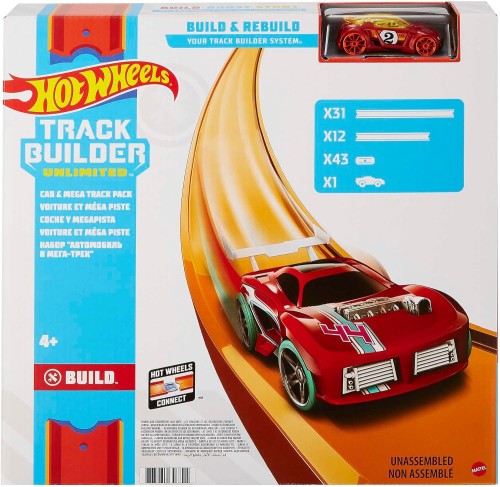 Hot Wheels Tor samochodowy MEGA DUŻY ZESTAW 12 metrów torów auto FTL69
