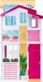 BARBIE DLY32 Piętrowy domek dla lalek z rozkładanym parasolem DLY32