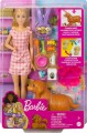 Barbie Narodziny piesków Zestaw + lalka HCK75 Lalka pieski