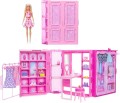 Barbie Szafa Marzeń + Lalka ubranka i akcesoria Garderoba Zestaw HXD58