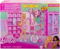 Barbie Szafa Marzeń + Lalka ubranka i akcesoria Garderoba Zestaw HXD58