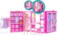 Barbie Szafa Marzeń + Lalka ubranka i akcesoria Garderoba Zestaw HXD58