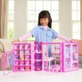 Barbie Szafa Marzeń + Lalka ubranka i akcesoria Garderoba Zestaw HXD58