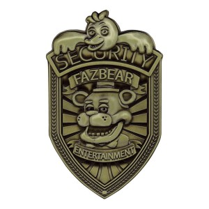 FNAF Security Badge Replica Limited Edition "Antique Brass Edi."